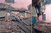 Kaup: House roof collapses in Ellur, woman has narrow escape